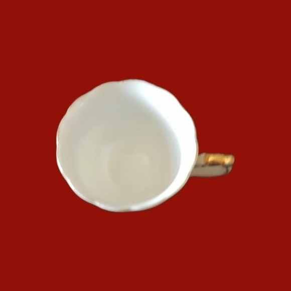-Vtg teacup & saucer set japan gold white fine - Picture 3 of 7